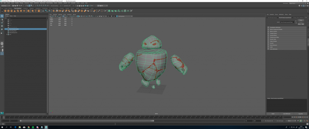 Enemy lowpoly done