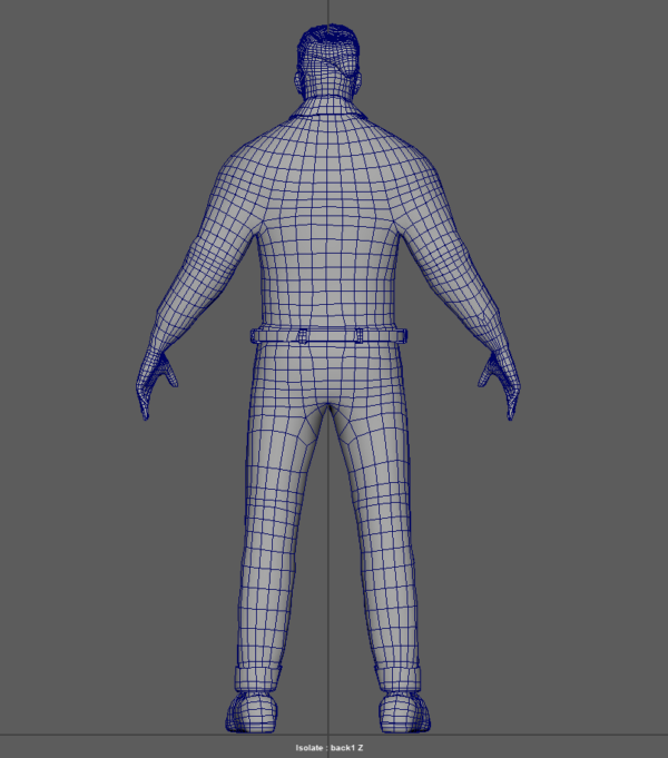 Lowpoly wireframe