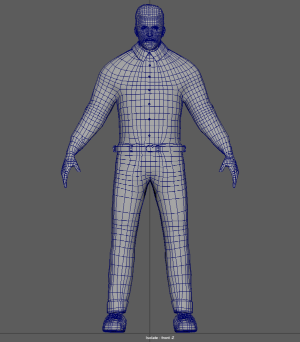 Lowpoly wireframe